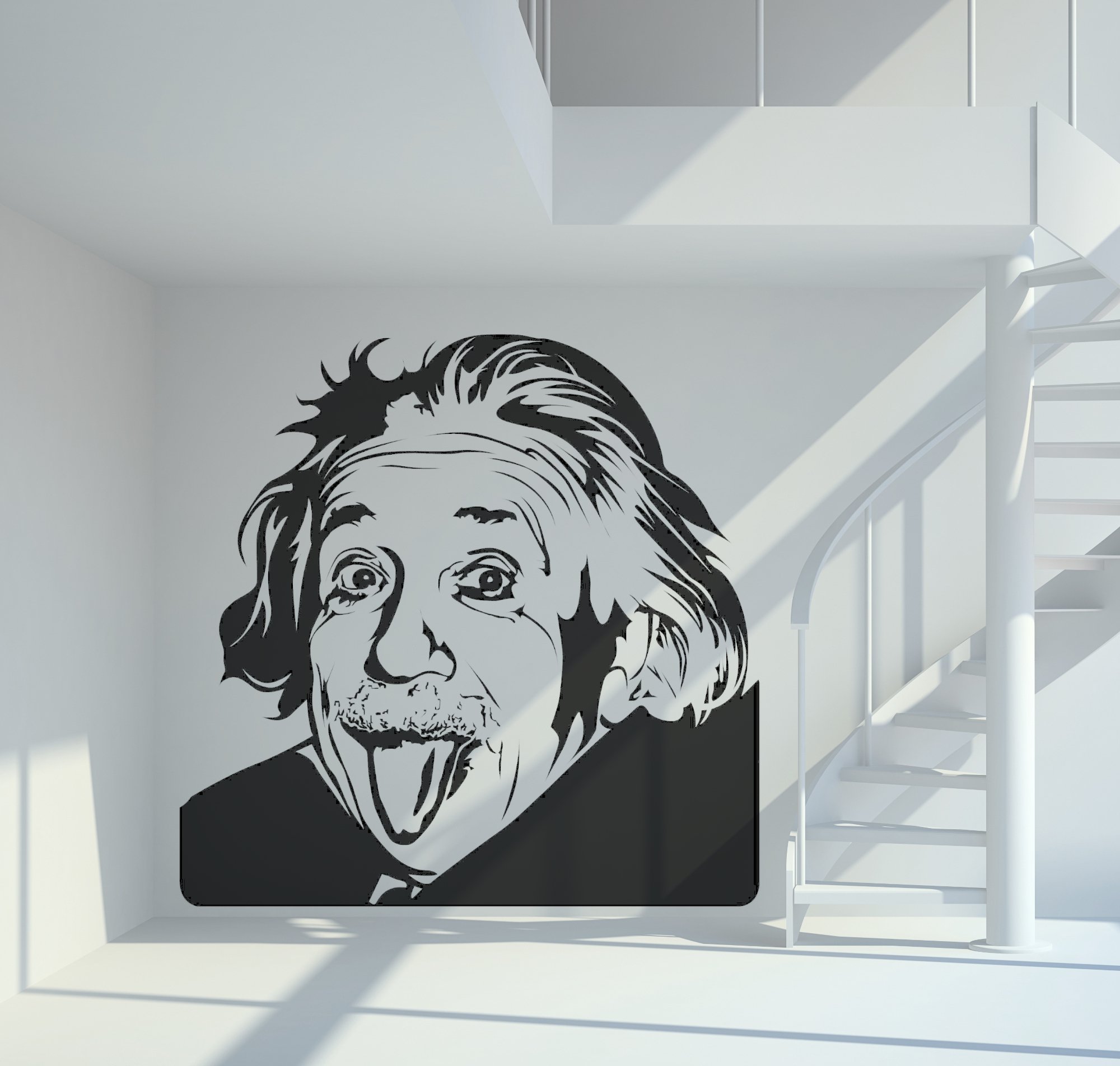 Albert Einstein Wandtattoo